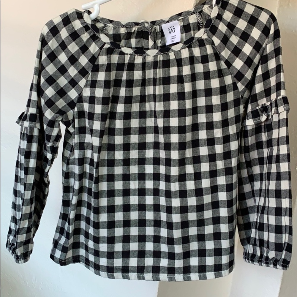 baby Gap buffalo print blouse